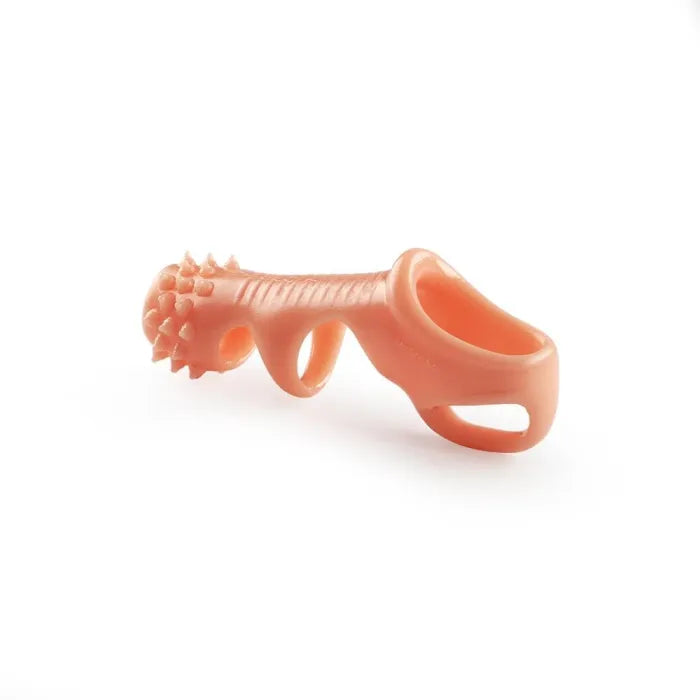 Fun Still™ Ball-Bondage Hollowed-Out Penis Sleeve with Thorns