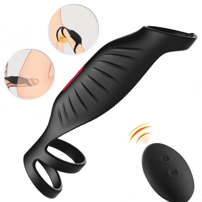 Fun Still™ Pleasure Fusion Pro 9 Vibration Modes Efficient&Flexible Cock Ring