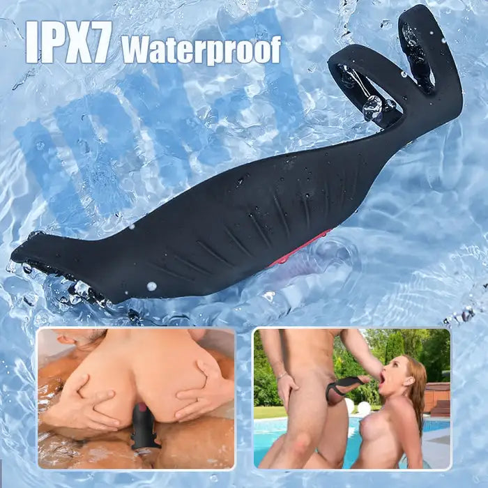 Fun Still™ Pleasure Fusion Pro 9 Vibration Modes Efficient&Flexible Cock Ring