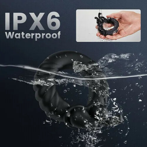 Fun Still™ Perineum Massager | 10 Vibrating Dual Penis Ring