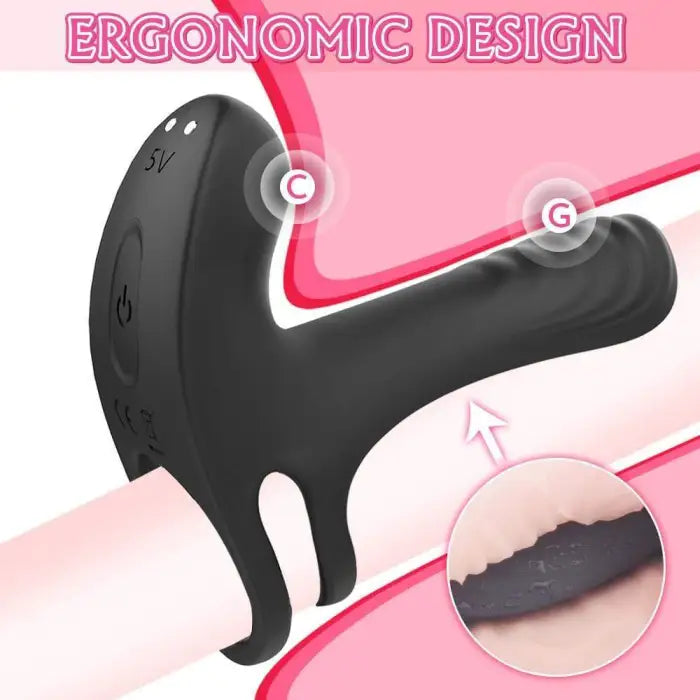 Fun Still™ Pulse Vibrating Girth Enhancer Penis Ring