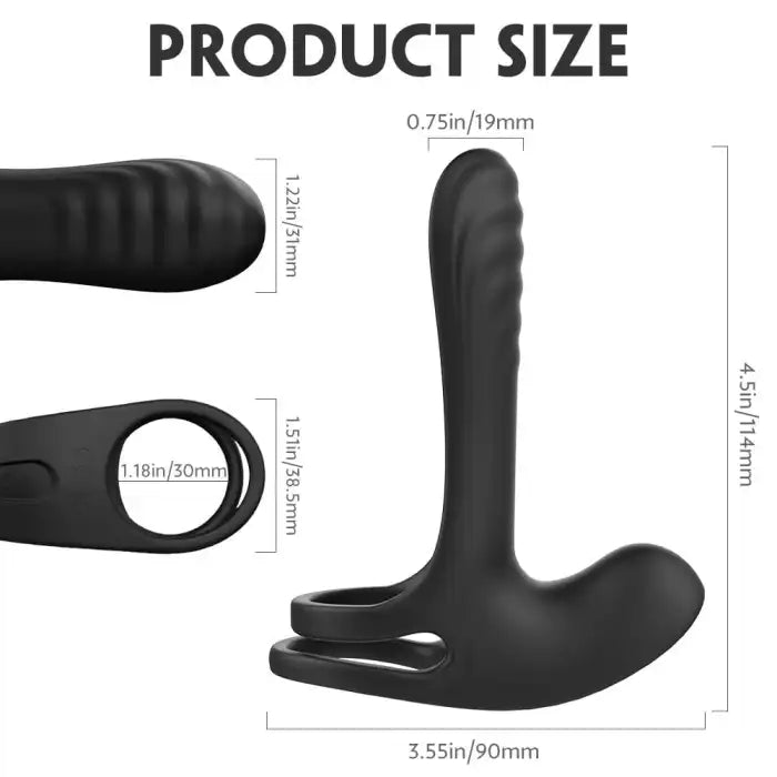 Fun Still™ Pulse Vibrating Girth Enhancer Penis Ring