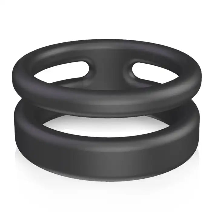 Fun Still™ Silicone Dual Penis Ring Erection Enhancing