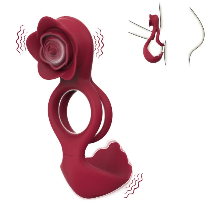 Fun Still™ JRUEDEN Dual Modes 12 Vibrating Penis Ring