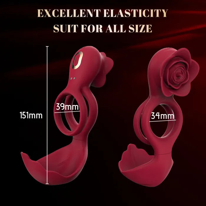 Fun Still™ JRUEDEN Dual Modes 12 Vibrating Penis Ring