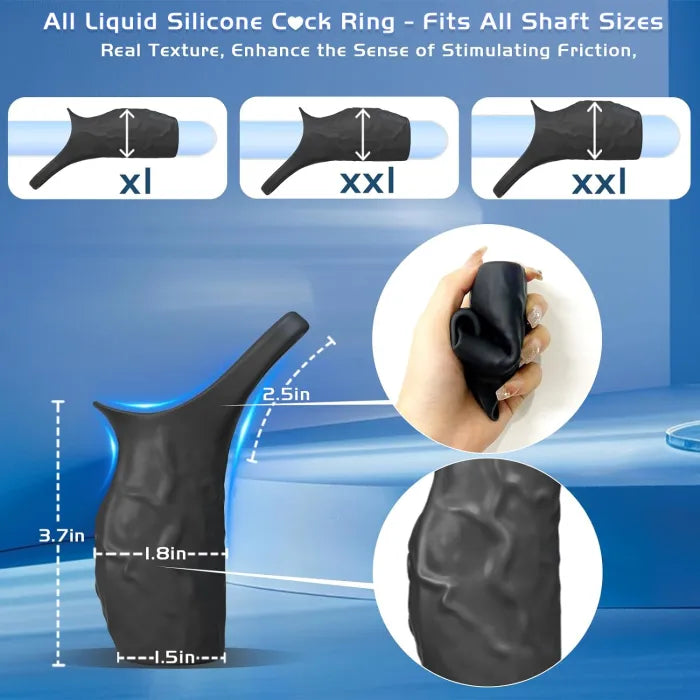 Fun Still™ Penis Ring Vibrator Delay Ejaculation Erection Enhancement