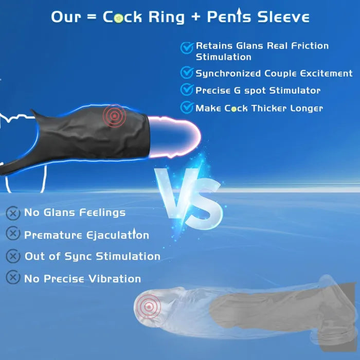 Fun Still™ Penis Ring Vibrator Delay Ejaculation Erection Enhancement