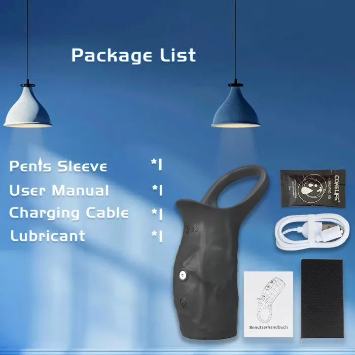 Fun Still™ Penis Ring Vibrator Delay Ejaculation Erection Enhancement