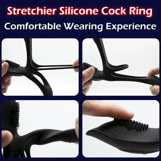 Fun Still™ KUSHOR Wireless 10 Vibration Penis Ring For Couples