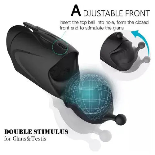 Fun Still™ QMYSKY Dual Motor 10 Vibrating Glans Exerciser