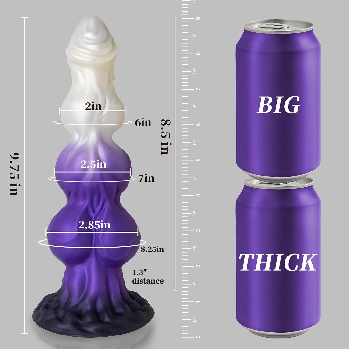 10" Monster Knot Dildo for Master