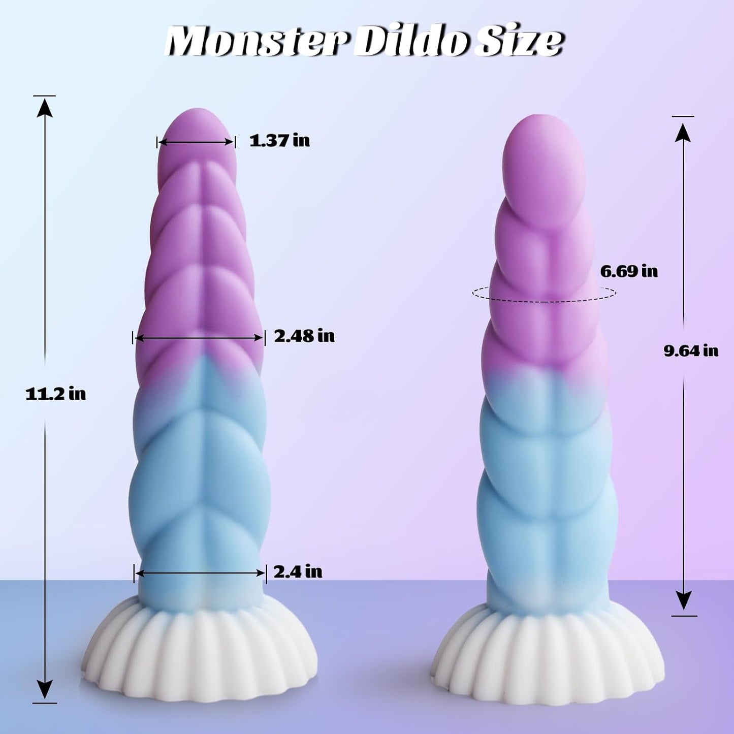 11.2" Marshmallow Dildo for Master