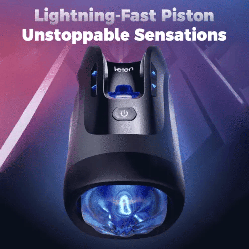 Fun Still™ LETEN Cannon King Mini 3D Fleshy Telescopic Vibrating Automatic Masturbator