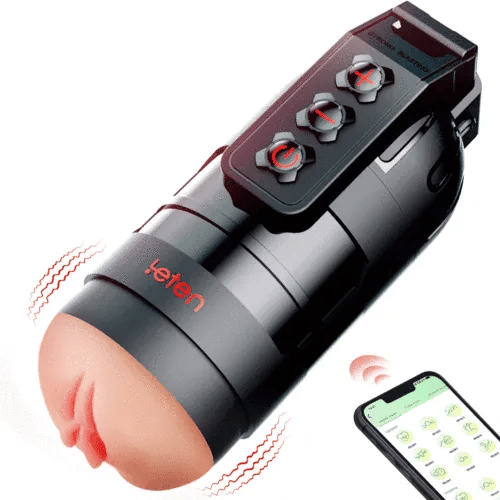 Fun Still™ LETEN App Control 10 Vibrating Masturbator and Pussy Pocket