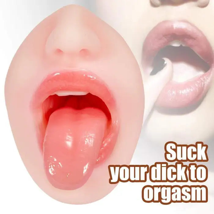 5.9 Inch Pocket Pussy Realistic Mouth With 3D Teeth And Tongue