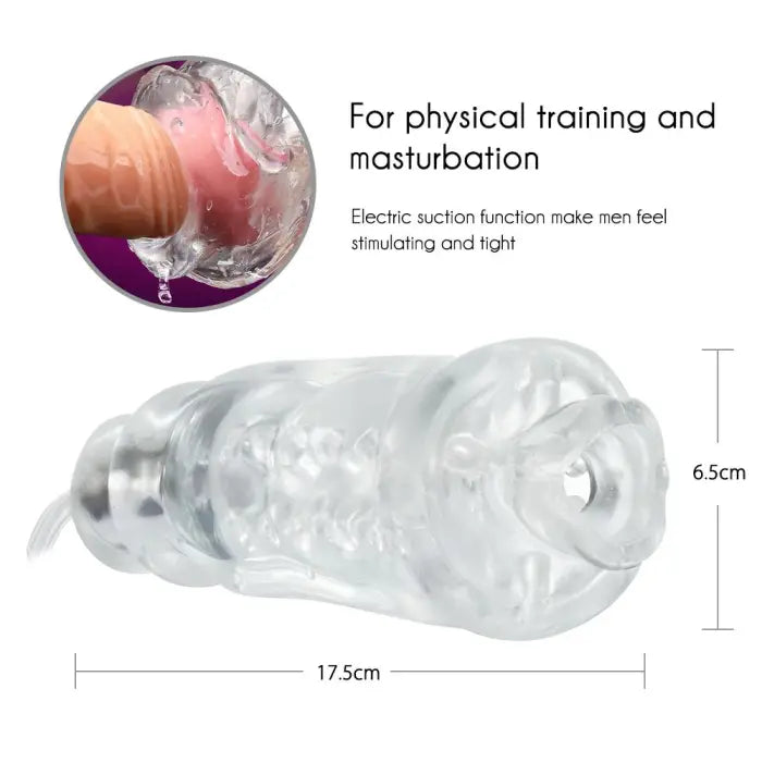 Fun Still™ Hands Free 10 Frequencies Elastic Blowjob Vibrating Male Masturbator