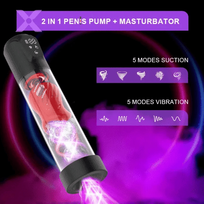 Fun Still™ Electric Dick Enlarger for Men Erection with 5 Training Pressure and 5 Vibration Modes