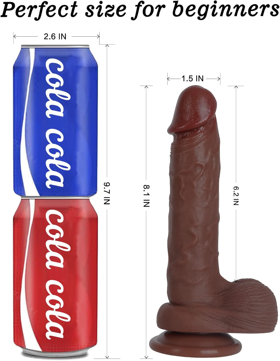 7.7" Realistic Dildo for Beginners