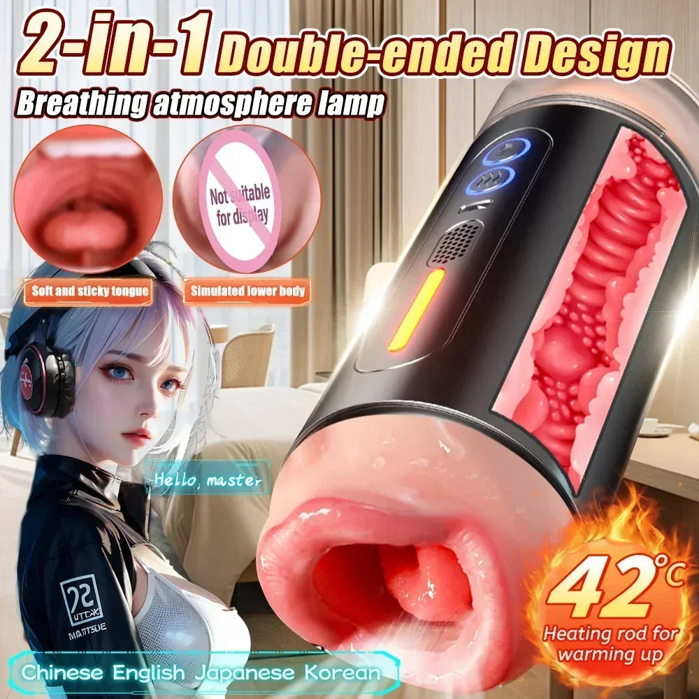 2-in-1 Automatic Sucking Masturbation Cup