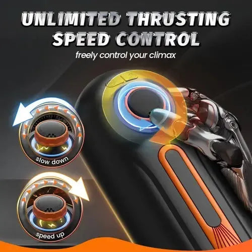 Fun Still™ 10 Thrusting 10 Vibrating 3 Sucking Heating Male Masturbator