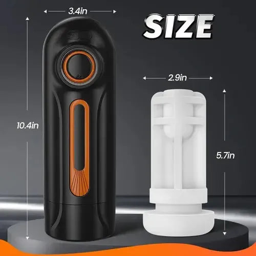 Fun Still™ 10 Thrusting 10 Vibrating 3 Sucking Heating Male Masturbator