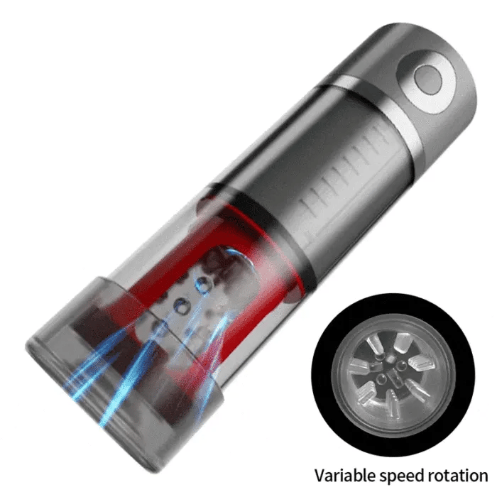 Fun Still™ 5 Sucking 5 Rotating Vibrating Penis Pump and Masturbator