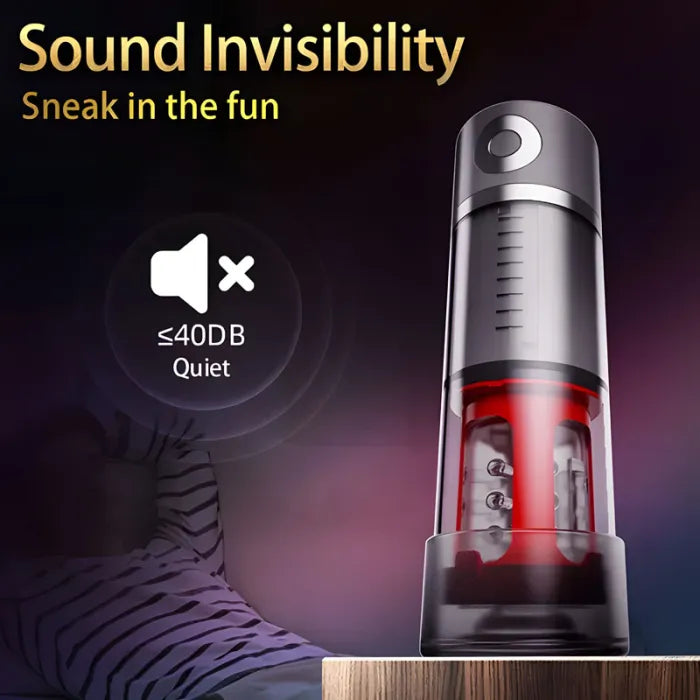 Fun Still™ 5 Sucking 5 Rotating Vibrating Penis Pump and Masturbator