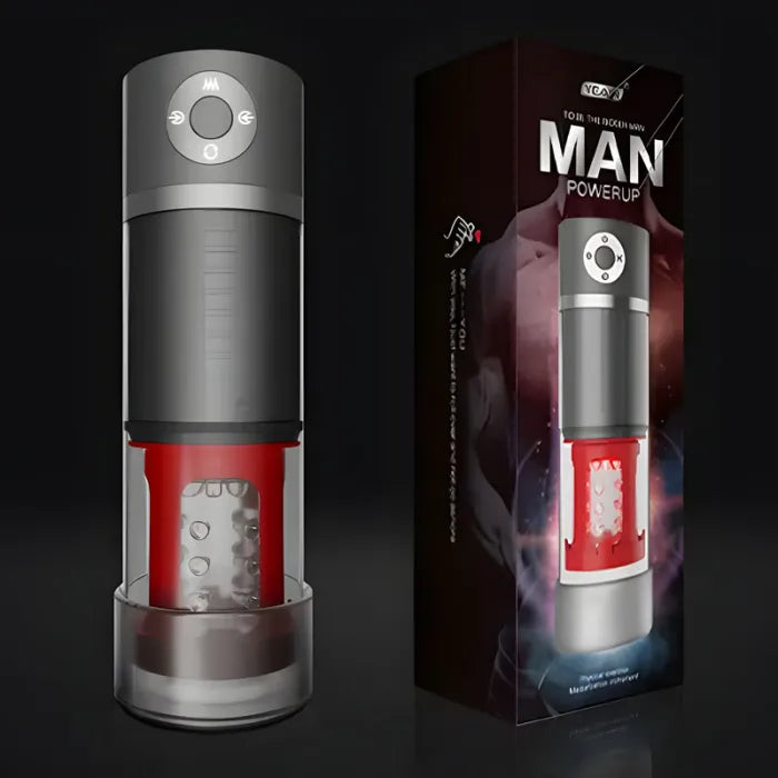 Fun Still™ 5 Sucking 5 Rotating Vibrating Penis Pump and Masturbator