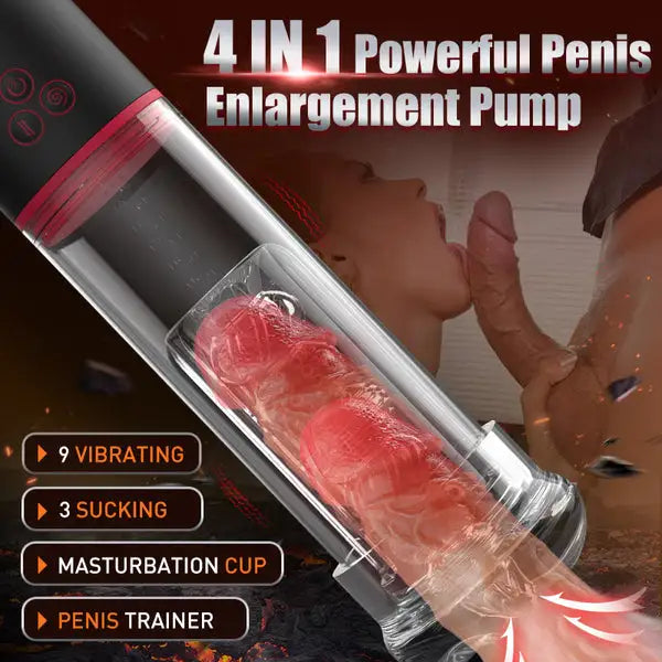 Fun Still™ S-Hande 3 Sucking 9 Vibrating Penis Enlargement Pump