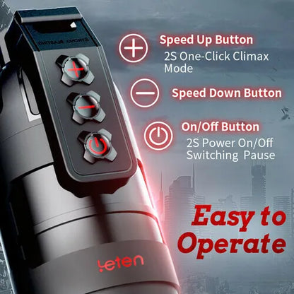 Fun Still™ LETEN App Control 10 Vibrating Masturbator and Pussy Pocket