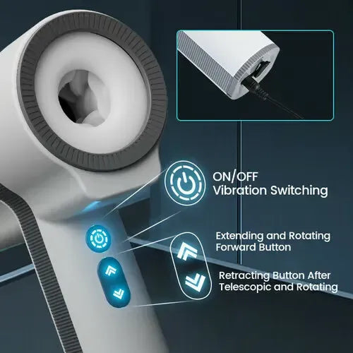 Fun Still™ 5 Telescopic Rotating 7 Vibrating Handheld Masturbator US$ 68.42 US$ 97.74