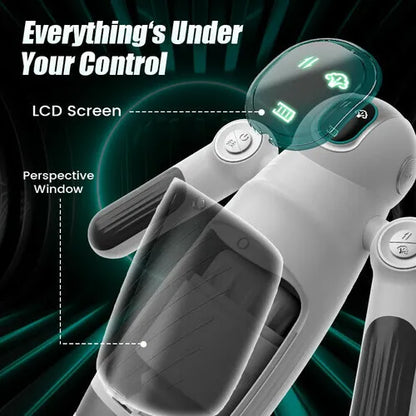 Fun Still™ 7 Telescopic Squeezing 12 Vibration Masturbator Experience More Authentic Piston