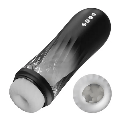 Fun Still™ XT 3 Twisting 5 Thrusting 5 Vibrating Heating Male Masturbator