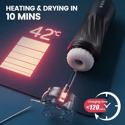 Fun Still™ XT 3 Twisting 5 Thrusting 5 Vibrating Heating Male Masturbator