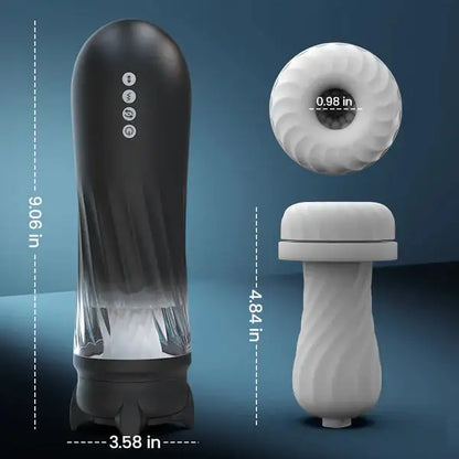 Fun Still™ XT 3 Twisting 5 Thrusting 5 Vibrating Heating Male Masturbator